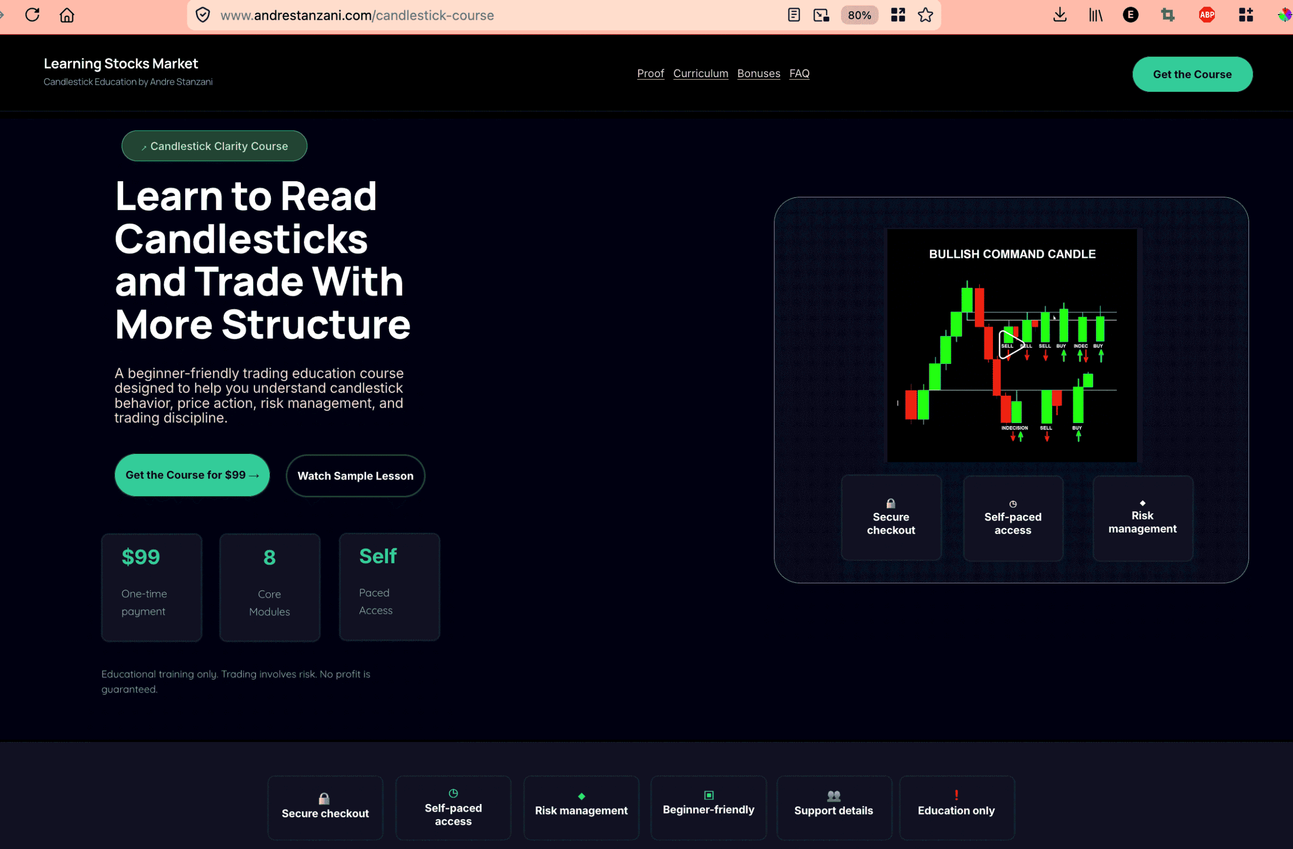Andre Stanzani Wix website and funnel redesign by Mansoor Habib